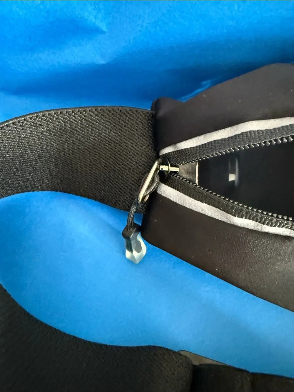 Black Waterproof Running Belt with Clear Phone Window